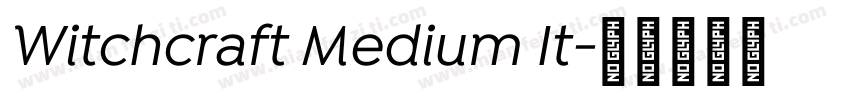 Witchcraft Medium It字体转换